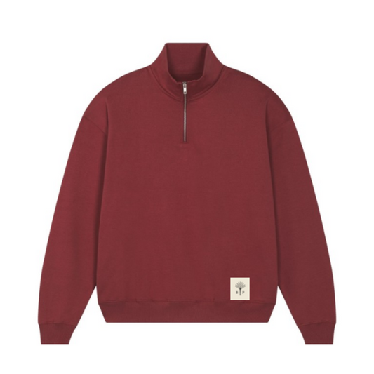 Half zip sweater bordeaux