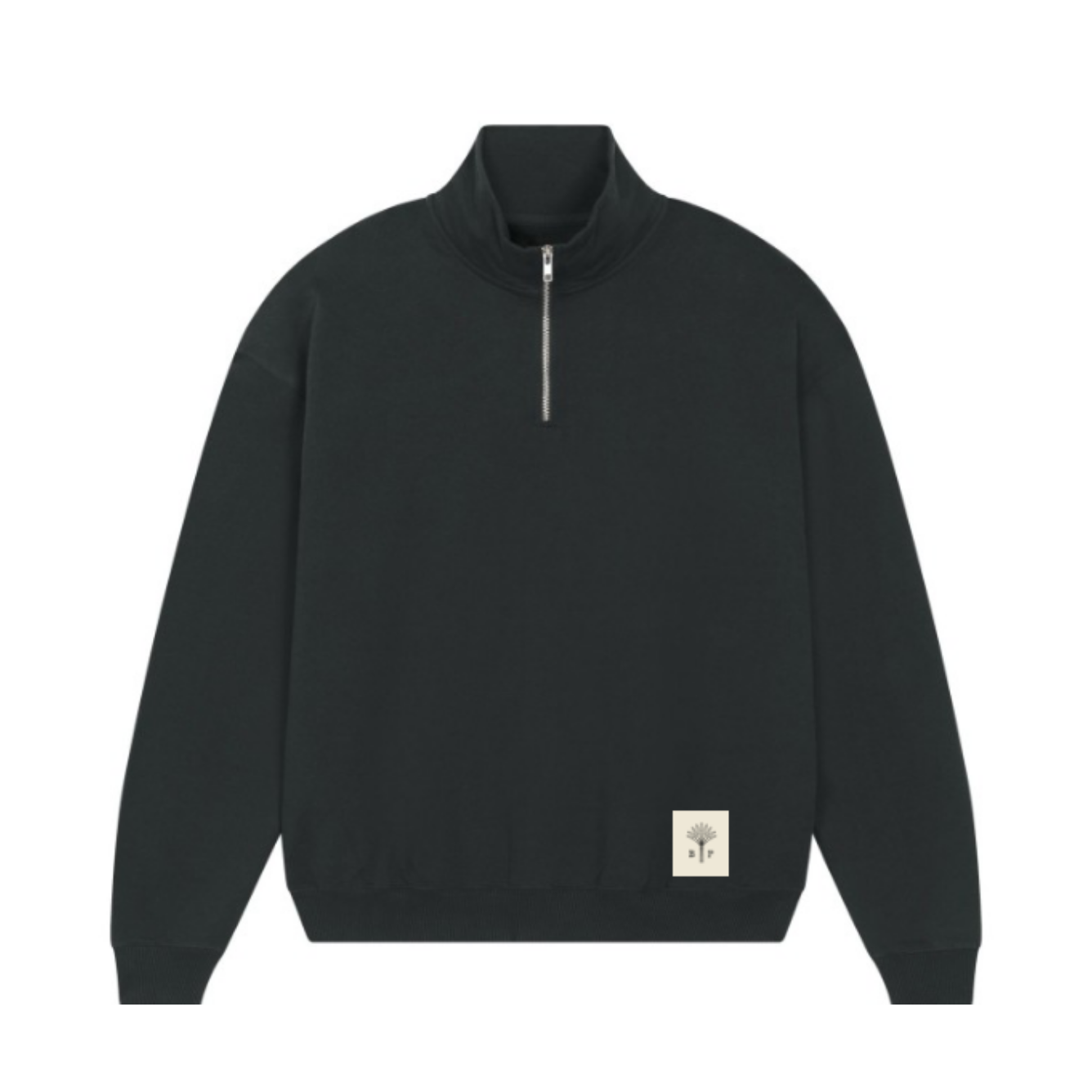 Half zip sweater black