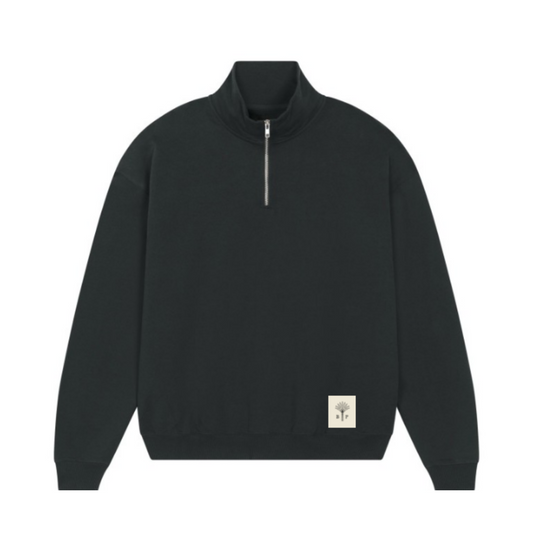 Half zip sweater black